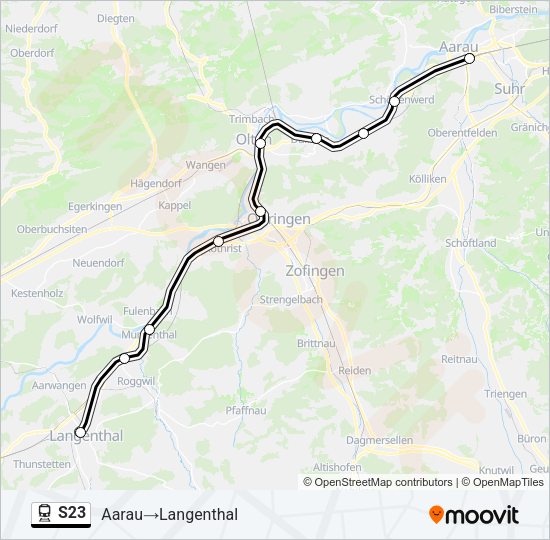 S23 Train Line Map
