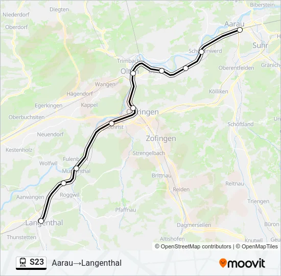 S23 Train Line Map