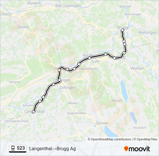 S23 Train Line Map