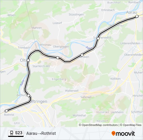 S23 Train Line Map