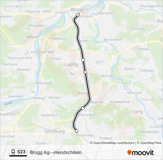 S23 Train Line Map