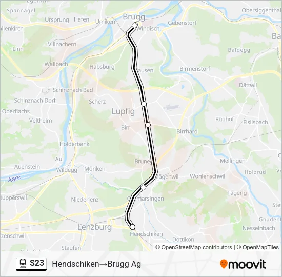 S23 Train Line Map