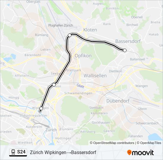 S24 train Line Map