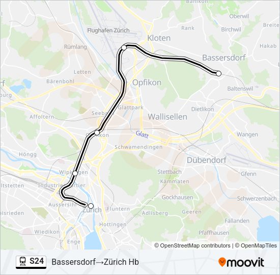 S24 Train Line Map