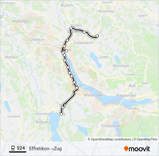 S24 Train Line Map