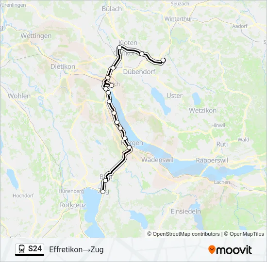 S24 Train Line Map
