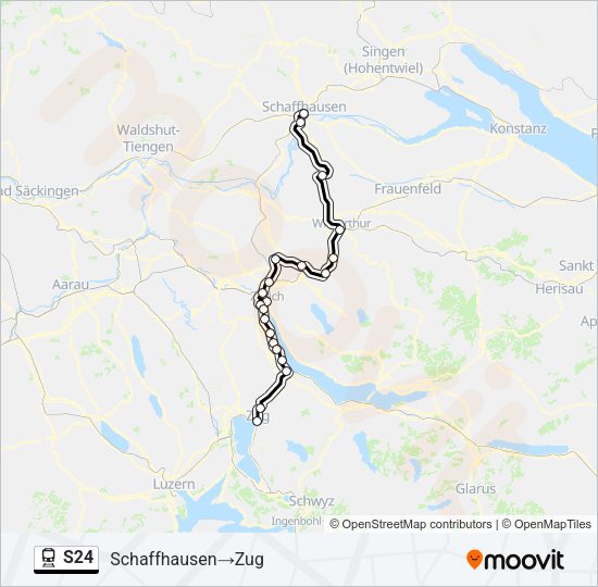 S24 Train Line Map