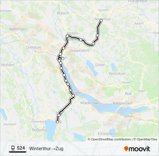 S24 Train Line Map