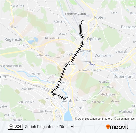 S24 Train Line Map