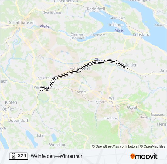 S24 Train Line Map