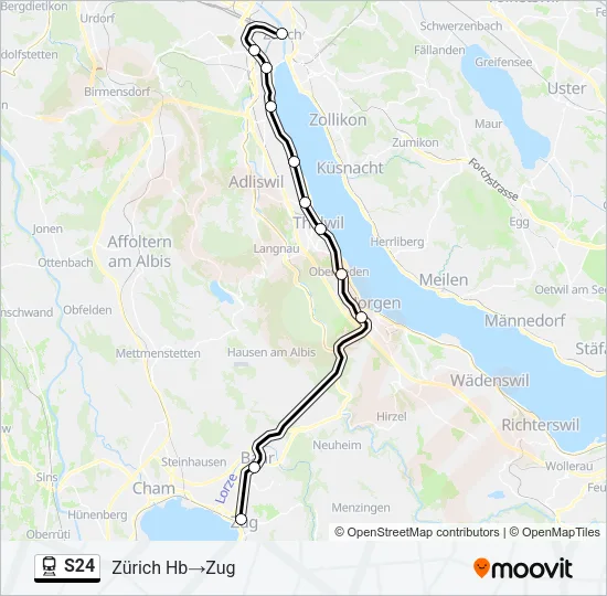 S24 Train Line Map
