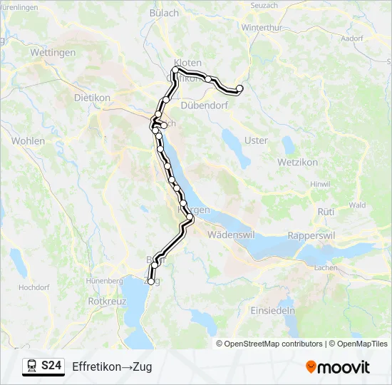 S24 Train Line Map