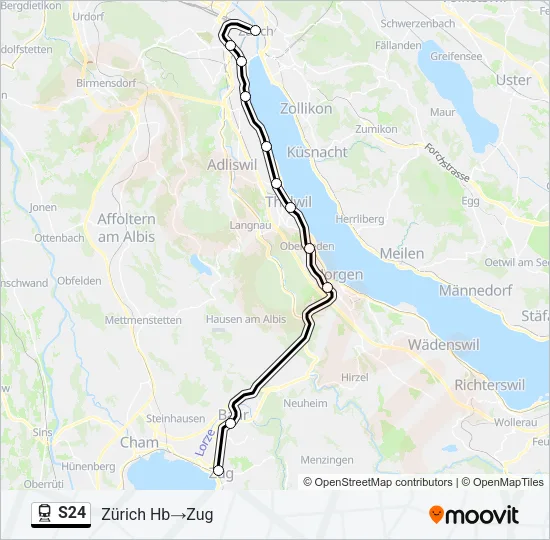 S24 Train Line Map