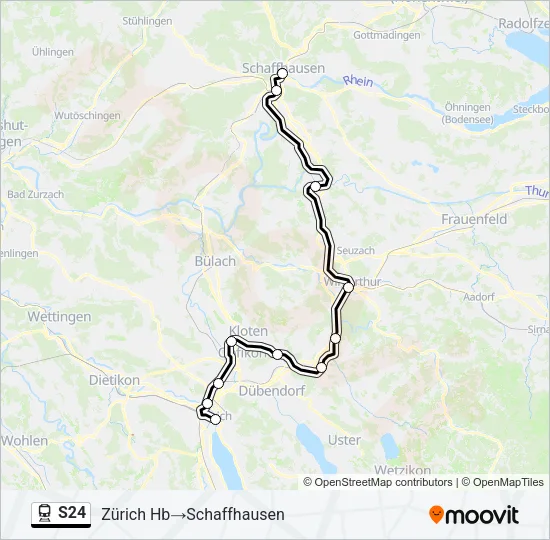 S24 Train Line Map