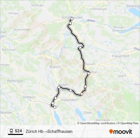 S24 Train Line Map