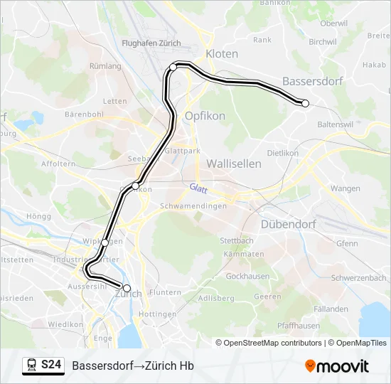 S24 Train Line Map