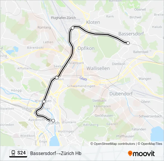 S24 Train Line Map