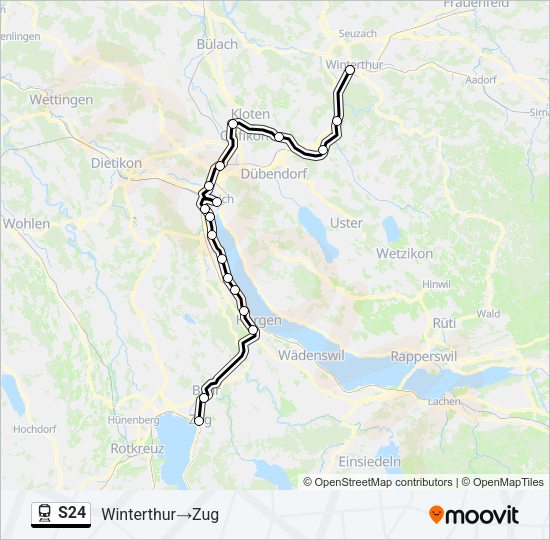 S24 Train Line Map
