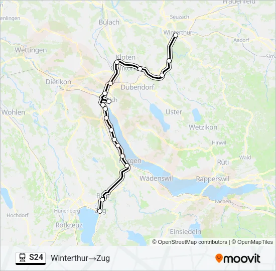 S24 Train Line Map