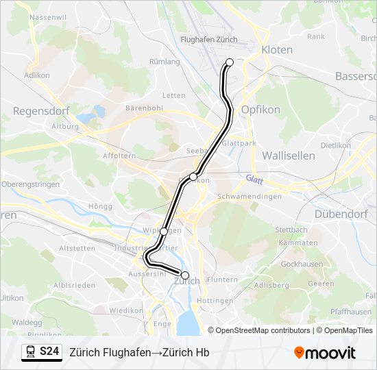 S24 Train Line Map
