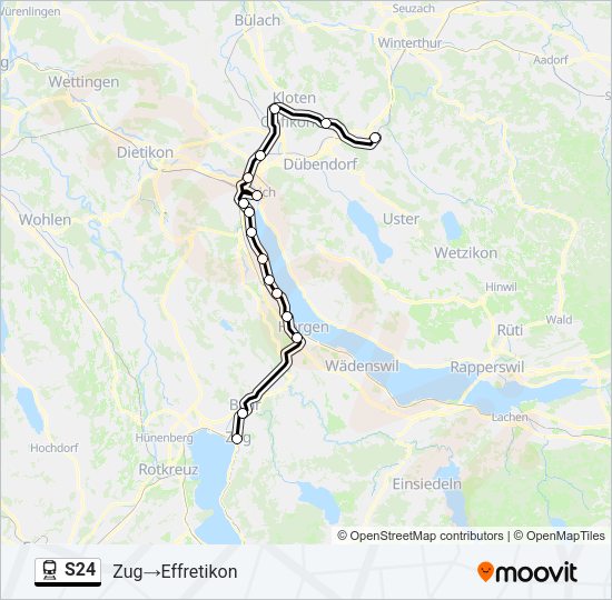 S24 Train Line Map