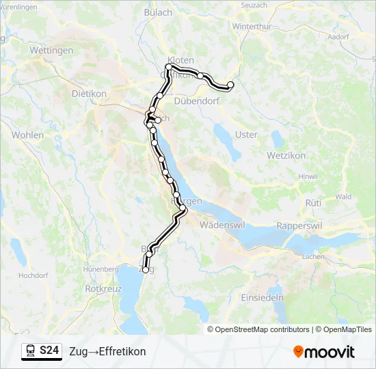 S24 Train Line Map
