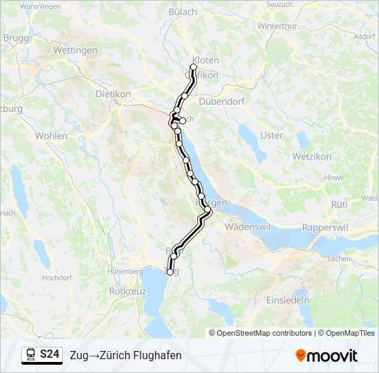 S24 Train Line Map
