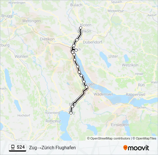 S24 Train Line Map