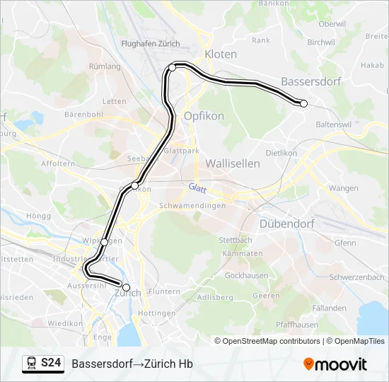 S24 Train Line Map