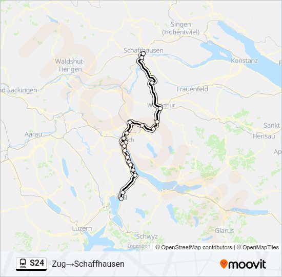 S24 Train Line Map