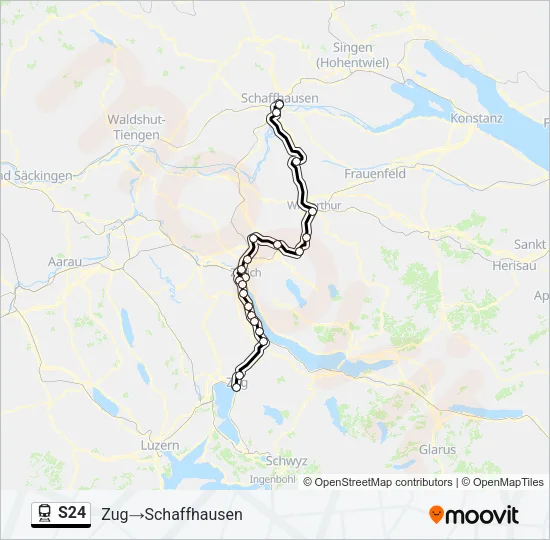 S24 Train Line Map