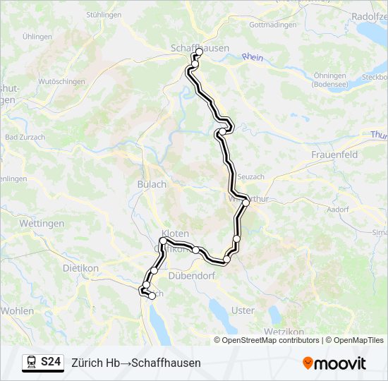 S24 Train Line Map