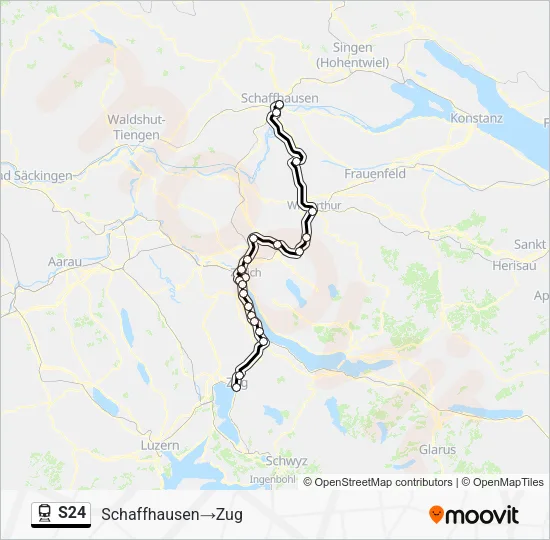 S24 Train Line Map