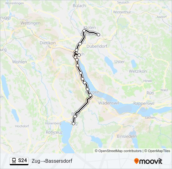 S24 Train Line Map