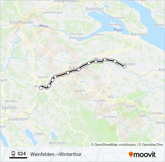 S24 Train Line Map