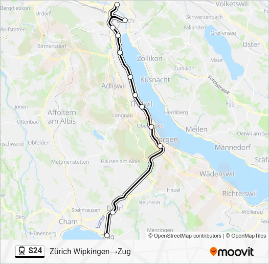 S24 Train Line Map