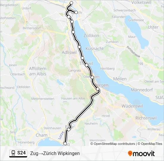 S24 Train Line Map