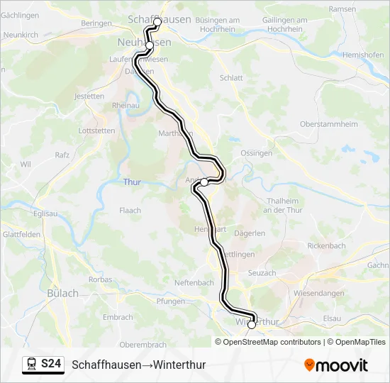 S24 Train Line Map
