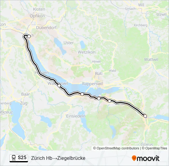 S25 Train Line Map