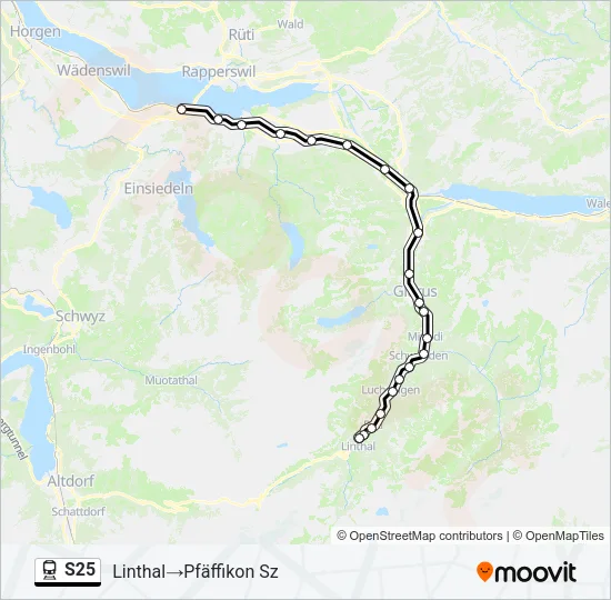 S25 Train Line Map