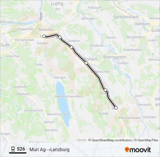 S26 Train Line Map