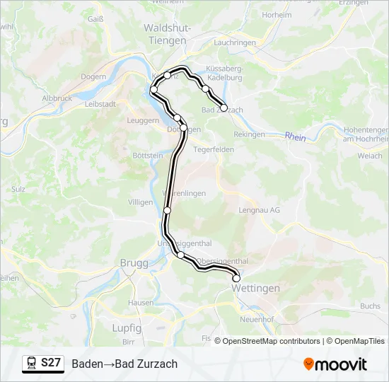 S27 Train Line Map