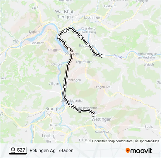 S27 Train Line Map