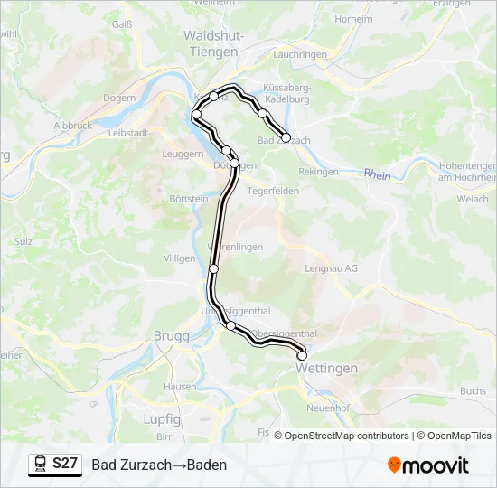 S27 Train Line Map