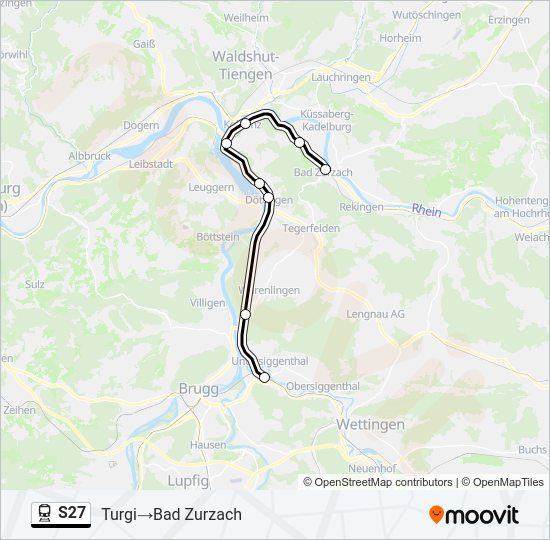 S27 Train Line Map