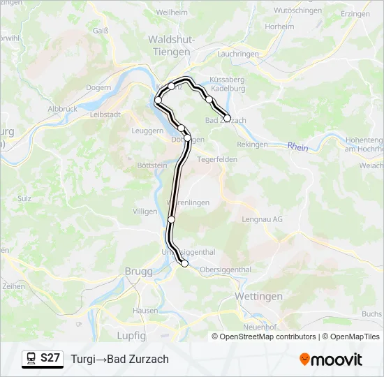 S27 Train Line Map