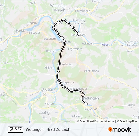 S27 Train Line Map