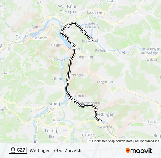 S27 Train Line Map