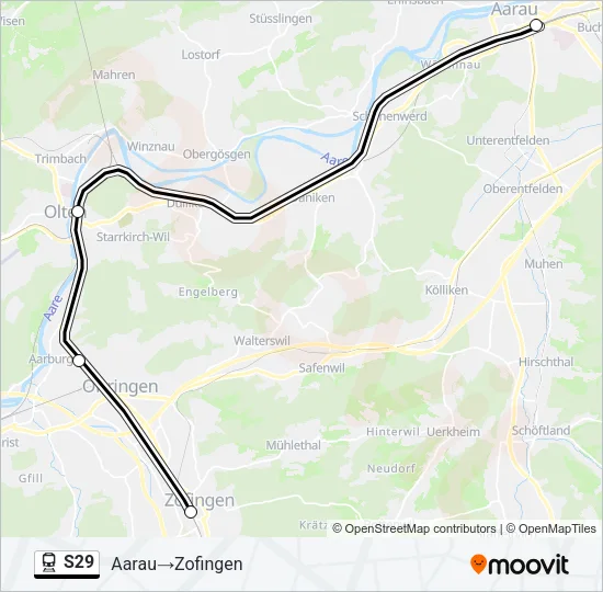 S29 Train Line Map
