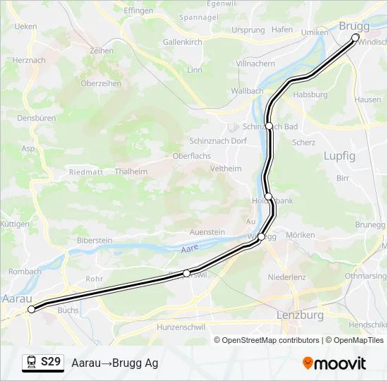 S29 Train Line Map